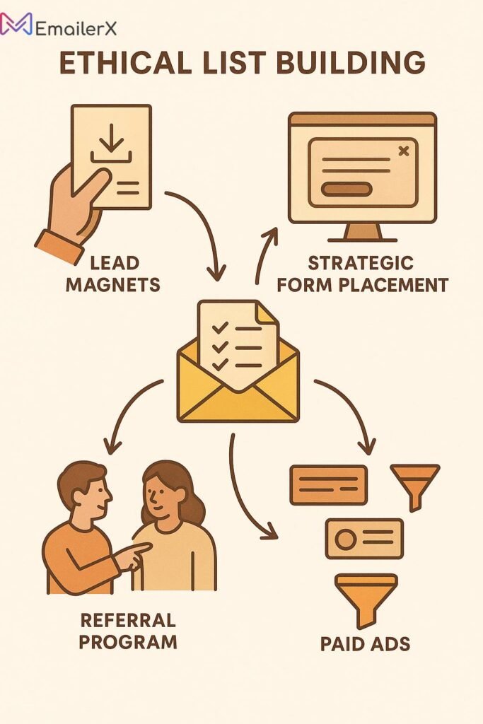 Building a High-Quality Email List Section