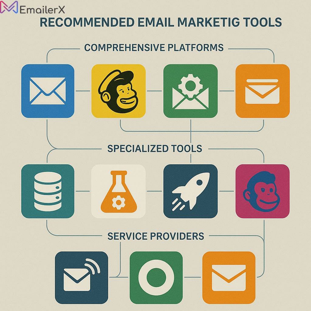Top Email Marketing Tools Section